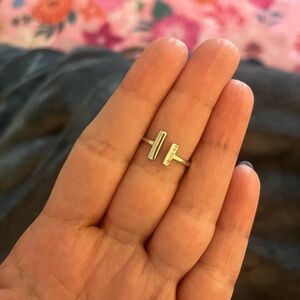 Elegant Silver Bar Ring